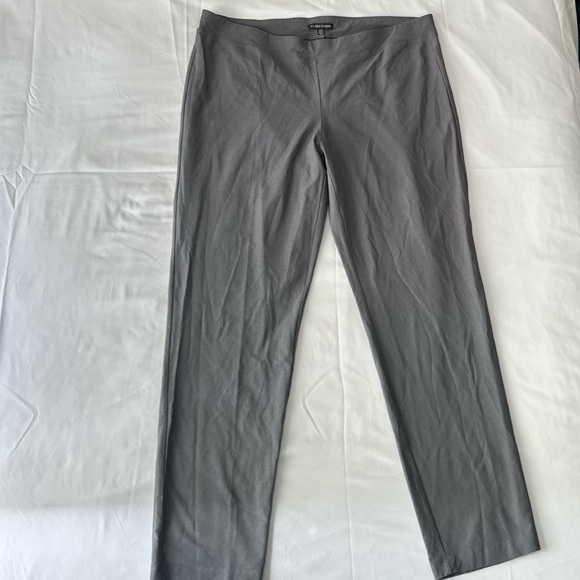 Eileen Fisher Grey Pull-On Straight Leg Pants - Picture 7 of 7